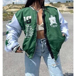 Muddy Jacket Green Neutrals Printed Unisex